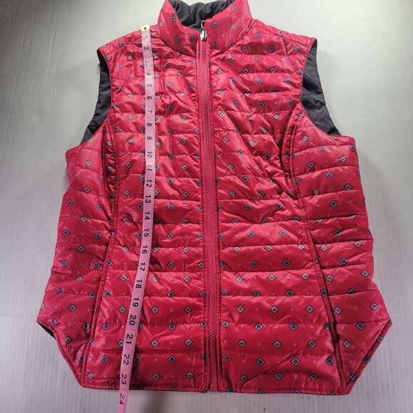 Ariat Women Quilted Red Diamond Lightweight Insulated Outdoors Vest Size M - Picture 7 of 9